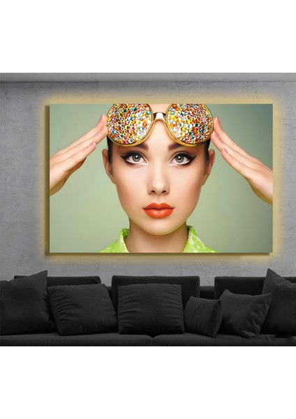 LED Işıklı Kanvas Tablo, 3D Dekoratif Baskılı Tablo Yapay Zeka Destekli Modern Tasarımlar 234