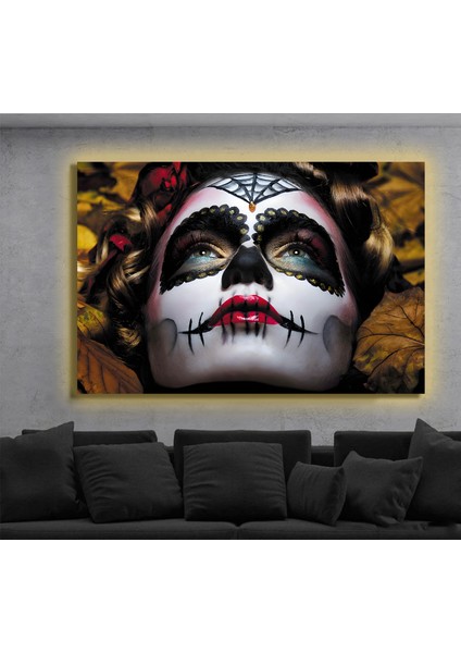 LED Işıklı Kanvas Tablo, 3D Dekoratif Baskılı Tablo Yapay Zeka Destekli Modern Tasarımlar 445