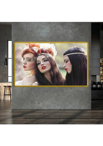 LED Işıklı Kanvas Tablo, 3D Dekoratif Baskılı Tablo Yapay Zeka Destekli Modern Tasarımlar 262 fırsatları