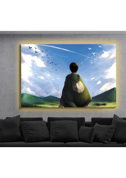 LED Işıklı Kanvas Tablo, 3D Dekoratif Baskılı Tablo Yapay Zeka Destekli Modern Tasarımlar 342