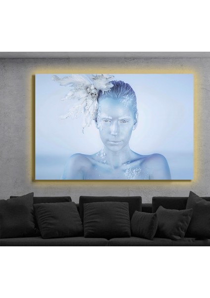 LED Işıklı Kanvas Tablo, 3D Dekoratif Baskılı Tablo Yapay Zeka Destekli Modern Tasarımlar 455