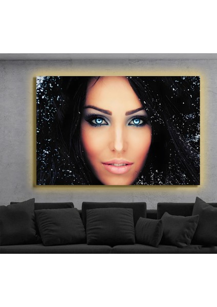 LED Işıklı Kanvas Tablo, 3D Dekoratif Baskılı Tablo Yapay Zeka Destekli Modern Tasarımlar 50