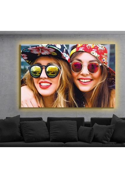 LED Işıklı Kanvas Tablo, 3D Dekoratif Baskılı Tablo Yapay Zeka Destekli Modern Tasarımlar 34