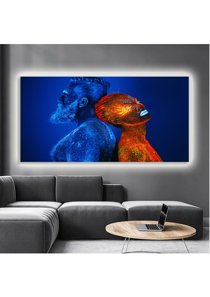 LED Işıklı Kanvas Tablo, 3D Dekoratif Baskılı Tablo Yapay Zeka Destekli Modern Tasarımlar 05 modelleri