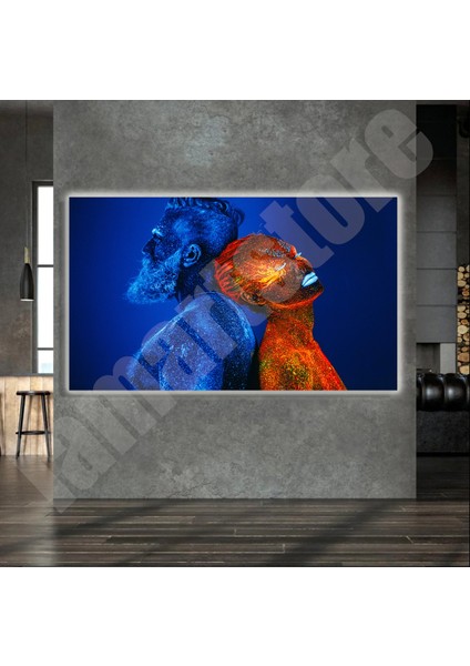 LED Işıklı Kanvas Tablo, 3D Dekoratif Baskılı Tablo Yapay Zeka Destekli Modern Tasarımlar 05 indirimleri