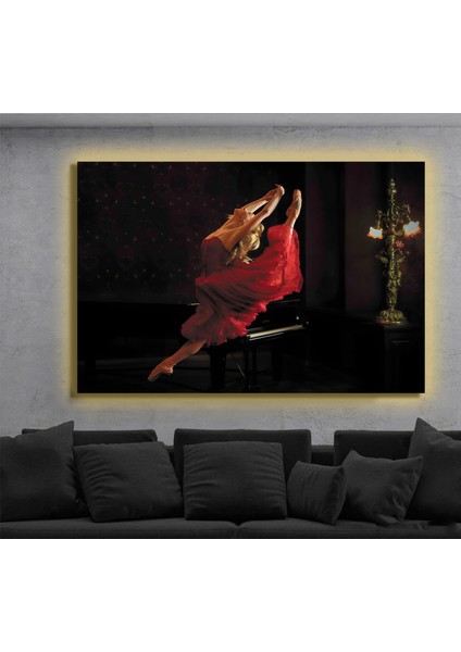 LED Işıklı Kanvas Tablo, 3D Dekoratif Baskılı Tablo Yapay Zeka Destekli Modern Tasarımlar 493