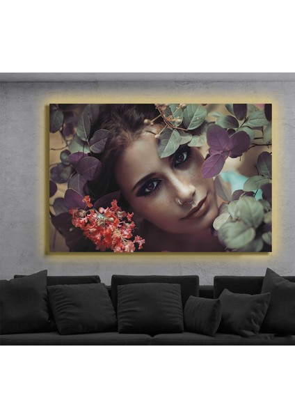 LED Işıklı Kanvas Tablo, 3D Dekoratif Baskılı Tablo Yapay Zeka Destekli Modern Tasarımlar 304