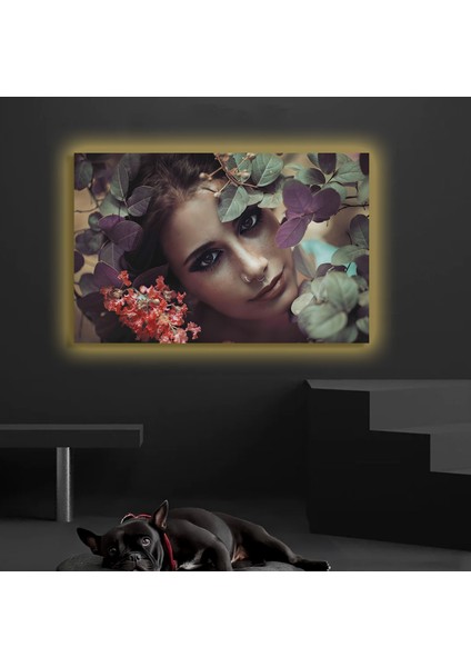 LED Işıklı Kanvas Tablo, 3D Dekoratif Baskılı Tablo Yapay Zeka Destekli Modern Tasarımlar 304