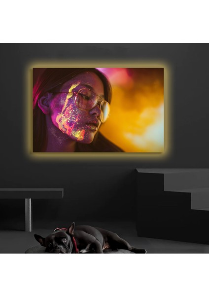 LED Işıklı Kanvas Tablo, 3D Dekoratif Baskılı Tablo Yapay Zeka Destekli Modern Tasarımlar 13 fiyatları