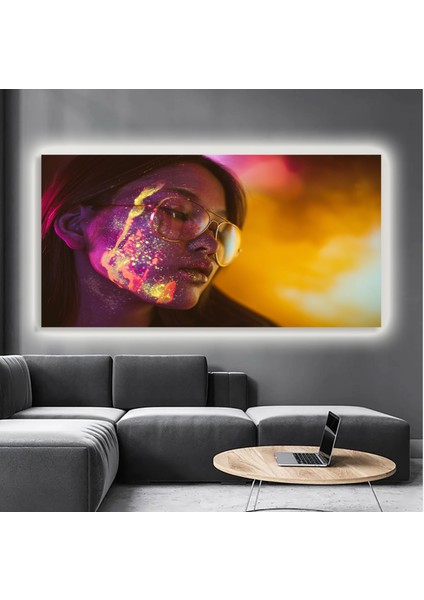 LED Işıklı Kanvas Tablo, 3D Dekoratif Baskılı Tablo Yapay Zeka Destekli Modern Tasarımlar 13 modelleri