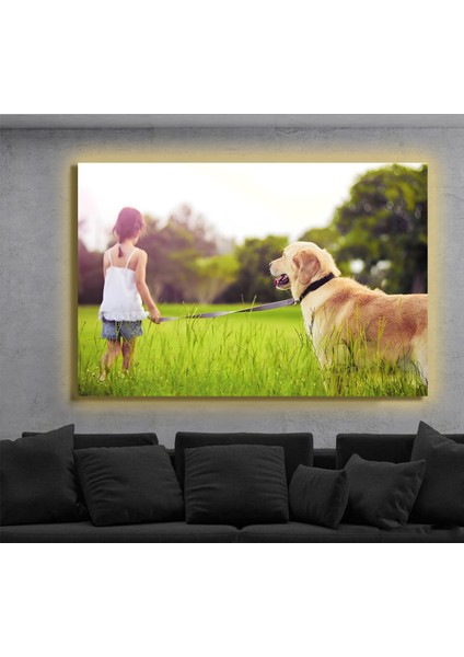 LED Işıklı Kanvas Tablo, 3D Dekoratif Baskılı Tablo Yapay Zeka Destekli Modern Tasarımlar 401