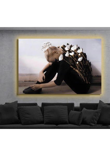 LED Işıklı Kanvas Tablo, 3D Dekoratif Baskılı Tablo Yapay Zeka Destekli Modern Tasarımlar 336