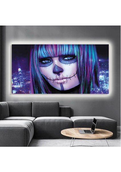 LED Işıklı Kanvas Tablo, 3D Dekoratif Baskılı Tablo Yapay Zeka Destekli Modern Tasarımlar 473 modelleri