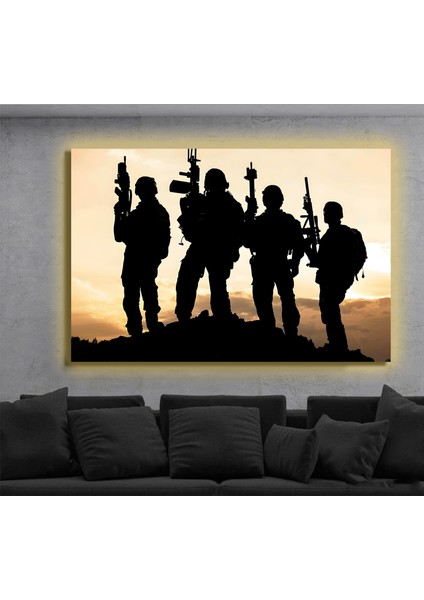 LED Işıklı Kanvas Tablo, 3D Dekoratif Baskılı Tablo Yapay Zeka Destekli Modern Tasarımlar 412