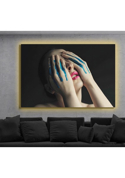 LED Işıklı Kanvas Tablo, 3D Dekoratif Baskılı Tablo Yapay Zeka Destekli Modern Tasarımlar 465