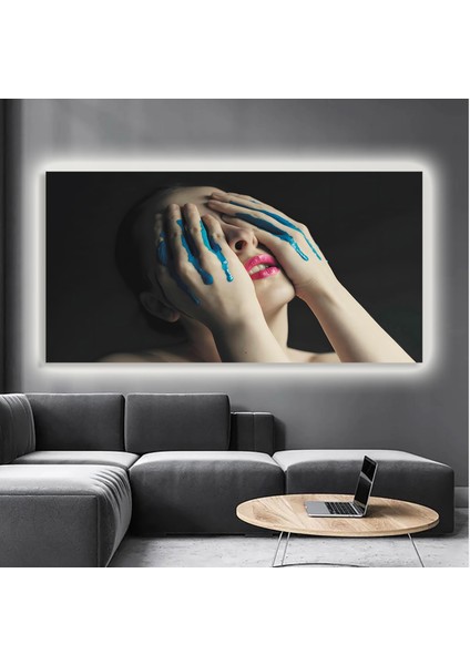 LED Işıklı Kanvas Tablo, 3D Dekoratif Baskılı Tablo Yapay Zeka Destekli Modern Tasarımlar 465 modelleri