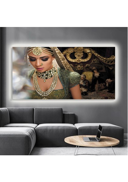 LED Işıklı Kanvas Tablo, 3D Dekoratif Baskılı Tablo Yapay Zeka Destekli Modern Tasarımlar 90 modelleri