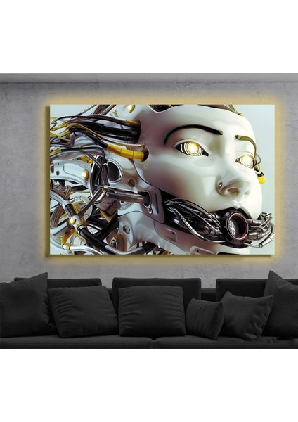 LED Işıklı Kanvas Tablo, 3D Dekoratif Baskılı Tablo Yapay Zeka Destekli Modern Tasarımlar 156