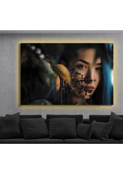 LED Işıklı Kanvas Tablo, 3D Dekoratif Baskılı Tablo Yapay Zeka Destekli Modern Tasarımlar 170