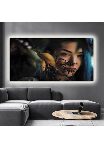 LED Işıklı Kanvas Tablo, 3D Dekoratif Baskılı Tablo Yapay Zeka Destekli Modern Tasarımlar 170 modelleri