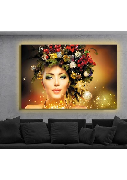 LED Işıklı Kanvas Tablo, 3D Dekoratif Baskılı Tablo Yapay Zeka Destekli Modern Tasarımlar 450