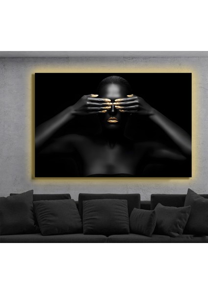 LED Işıklı Kanvas Tablo, 3D Dekoratif Baskılı Tablo Yapay Zeka Destekli Modern Tasarımlar 150