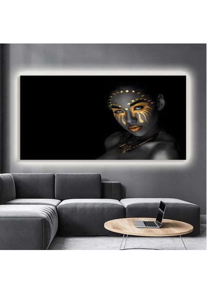 LED Işıklı Kanvas Tablo, 3D Dekoratif Baskılı Tablo Yapay Zeka Destekli Modern Tasarımlar 427