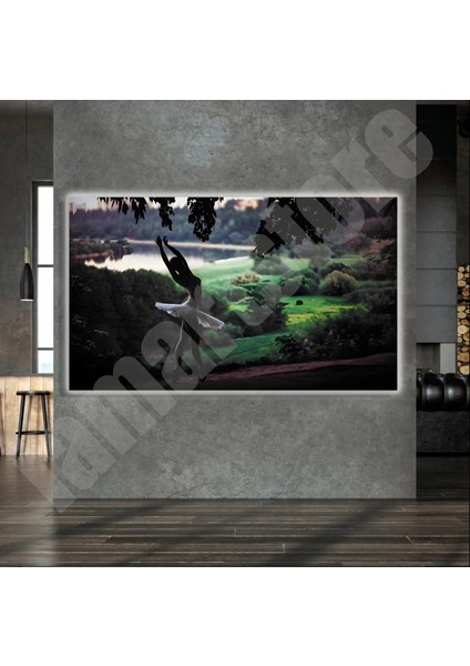 LED Işıklı Kanvas Tablo, 3D Dekoratif Baskılı Tablo Yapay Zeka Destekli Modern Tasarımlar 484