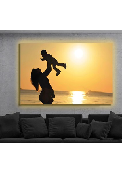 LED Işıklı Kanvas Tablo, 3D Dekoratif Baskılı Tablo Yapay Zeka Destekli Modern Tasarımlar 354