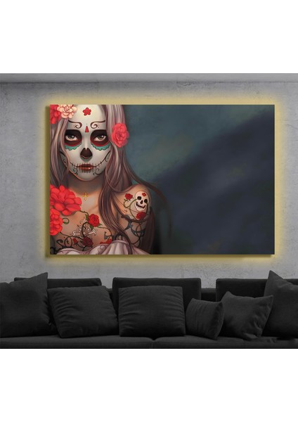 LED Işıklı Kanvas Tablo, 3D Dekoratif Baskılı Tablo Yapay Zeka Destekli Modern Tasarımlar 218