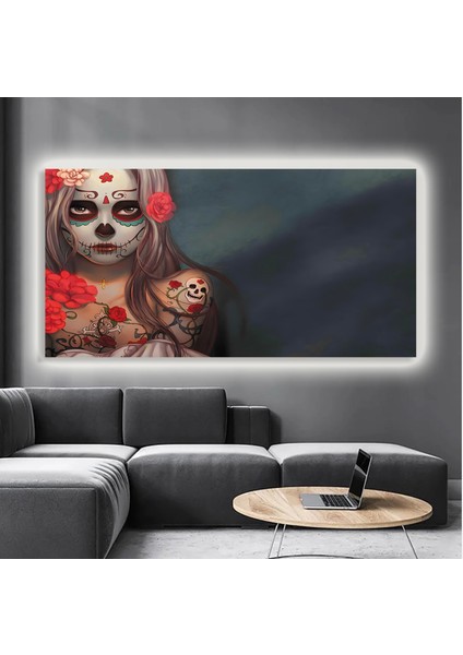 LED Işıklı Kanvas Tablo, 3D Dekoratif Baskılı Tablo Yapay Zeka Destekli Modern Tasarımlar 218 modelleri