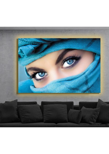 LED Işıklı Kanvas Tablo, 3D Dekoratif Baskılı Tablo Yapay Zeka Destekli Modern Tasarımlar 441