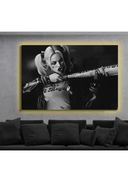 LED Işıklı Kanvas Tablo, 3D Dekoratif Baskılı Tablo Yapay Zeka Destekli Modern Tasarımlar 99