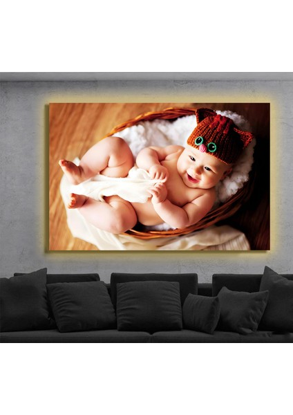 LED Işıklı Kanvas Tablo, 3D Dekoratif Baskılı Tablo Yapay Zeka Destekli Modern Tasarımlar 375