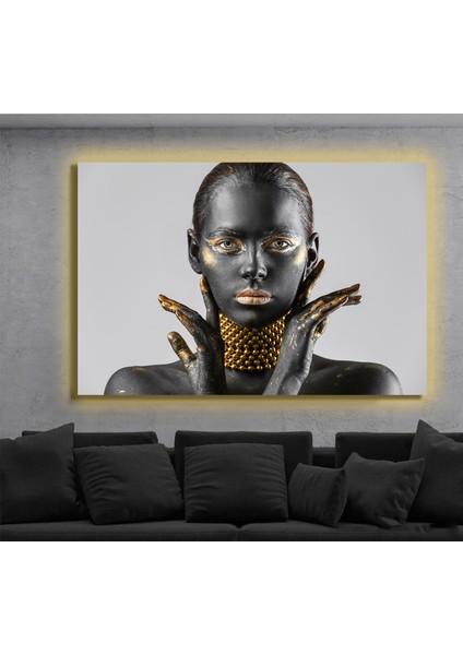 LED Işıklı Kanvas Tablo, 3D Dekoratif Baskılı Tablo Yapay Zeka Destekli Modern Tasarımlar 436