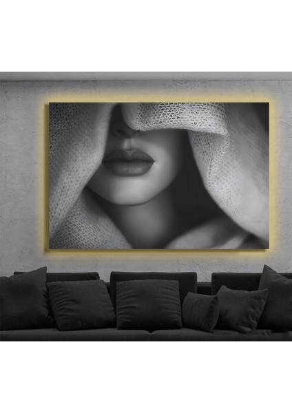 LED Işıklı Kanvas Tablo, 3D Dekoratif Baskılı Tablo Yapay Zeka Destekli Modern Tasarımlar 145