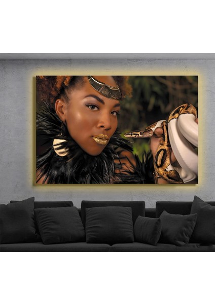 LED Işıklı Kanvas Tablo, 3D Dekoratif Baskılı Tablo Yapay Zeka Destekli Modern Tasarımlar 120