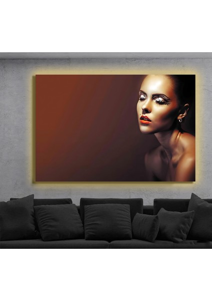 LED Işıklı Kanvas Tablo, 3D Dekoratif Baskılı Tablo Yapay Zeka Destekli Modern Tasarımlar 208