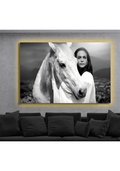 LED Işıklı Kanvas Tablo, 3D Dekoratif Baskılı Tablo Yapay Zeka Destekli Modern Tasarımlar 165