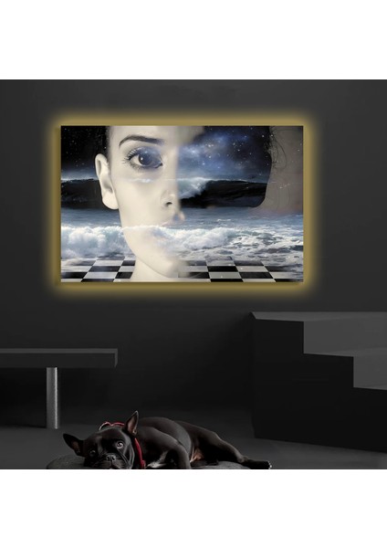 LED Işıklı Kanvas Tablo, 3D Dekoratif Baskılı Tablo Yapay Zeka Destekli Modern Tasarımlar 417 fiyatları