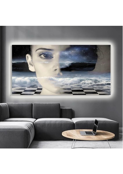 LED Işıklı Kanvas Tablo, 3D Dekoratif Baskılı Tablo Yapay Zeka Destekli Modern Tasarımlar 417 modelleri