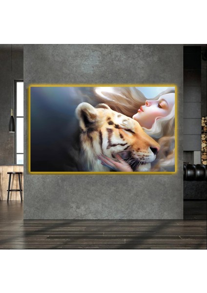 LED Işıklı Kanvas Tablo, 3D Dekoratif Baskılı Tablo Yapay Zeka Destekli Modern Tasarımlar 414 fırsatları