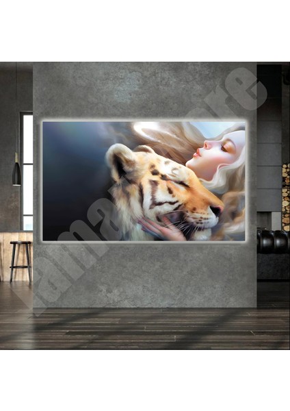 LED Işıklı Kanvas Tablo, 3D Dekoratif Baskılı Tablo Yapay Zeka Destekli Modern Tasarımlar 414 indirimleri