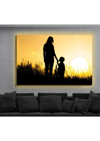LED Işıklı Kanvas Tablo, 3D Dekoratif Baskılı Tablo Yapay Zeka Destekli Modern Tasarımlar 356