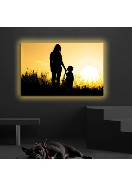LED Işıklı Kanvas Tablo, 3D Dekoratif Baskılı Tablo Yapay Zeka Destekli Modern Tasarımlar 356
