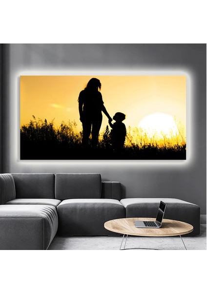 LED Işıklı Kanvas Tablo, 3D Dekoratif Baskılı Tablo Yapay Zeka Destekli Modern Tasarımlar 356