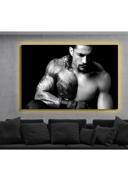 LED Işıklı Kanvas Tablo, 3D Dekoratif Baskılı Tablo Yapay Zeka Destekli Modern Tasarımlar 147