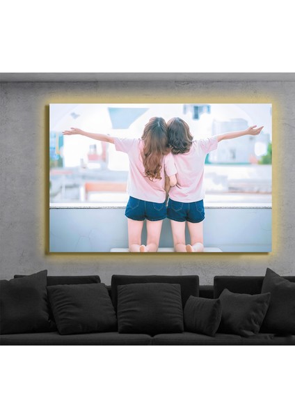 LED Işıklı Kanvas Tablo, 3D Dekoratif Baskılı Tablo Yapay Zeka Destekli Modern Tasarımlar 398