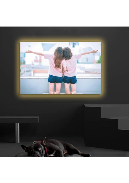 LED Işıklı Kanvas Tablo, 3D Dekoratif Baskılı Tablo Yapay Zeka Destekli Modern Tasarımlar 398