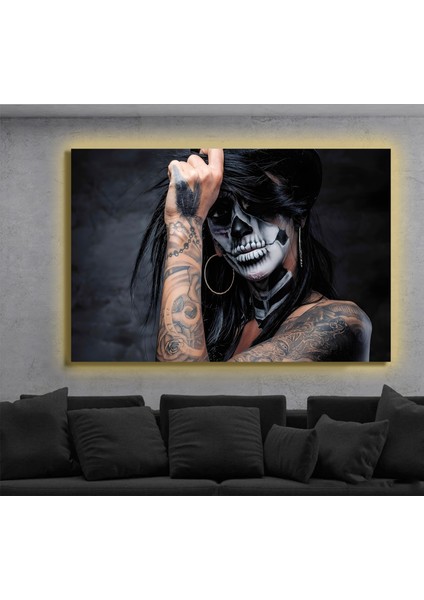 LED Işıklı Kanvas Tablo, 3D Dekoratif Baskılı Tablo Yapay Zeka Destekli Modern Tasarımlar 98